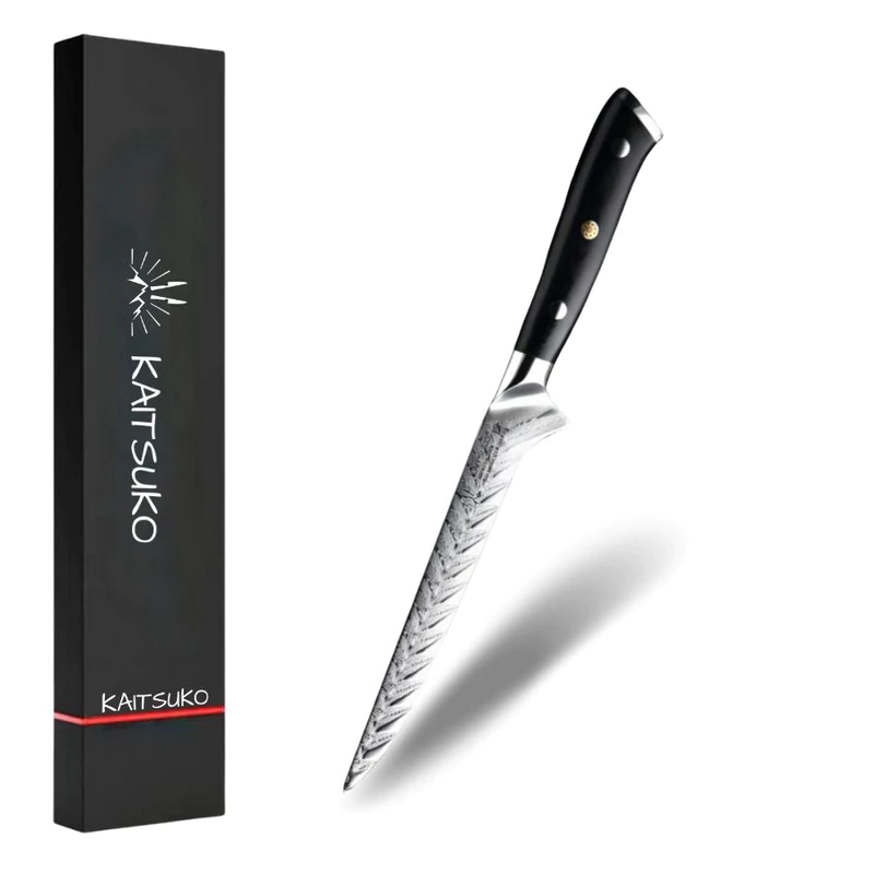 Japanese kitchen knife for removing flesh from bones
