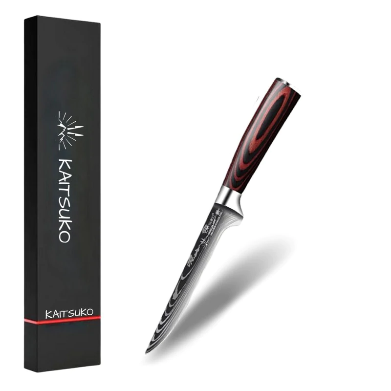 Stainless steel knife for removing meat from bones
