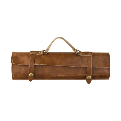 Cowhide leather knife bag