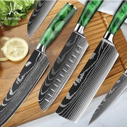 High-carbon VG10 steel kitchen knives