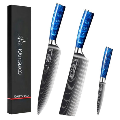 3 tanaka professional chef's knives