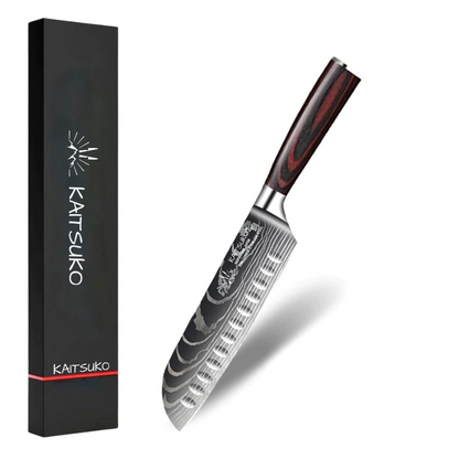 Damascus steel multi-purpose knife