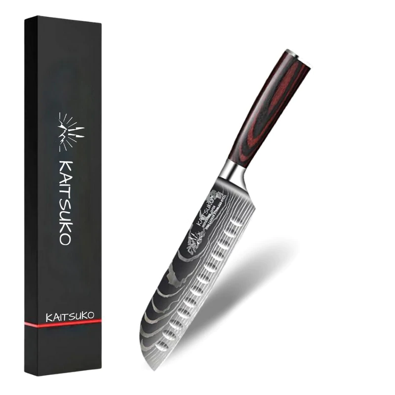 Damascus steel multi-purpose knife